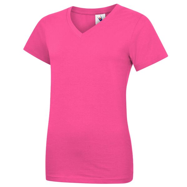 Euronics Agents Ladies Classic V-Neck T-Shirt + 1 brand logo Thumbnail