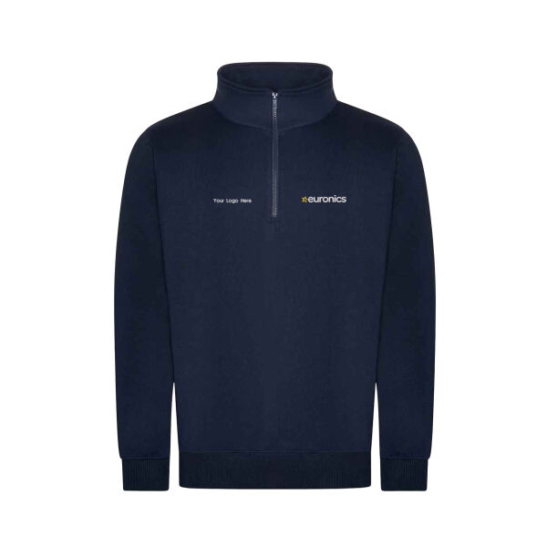 MENS QTR ZIP SWEATER (inc Euronics/ Your Logo/ 1 x Brand Logo) Thumbnail