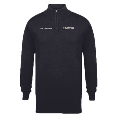 MENS QTR ZIP JUMPER (inc Euronics/ Your Logo/ 1 x Brand Logo) Thumbnail