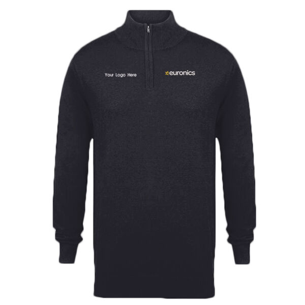 MENS QTR ZIP JUMPER (inc Euronics/ Your Logo/ 1 x Brand Logo) Thumbnail
